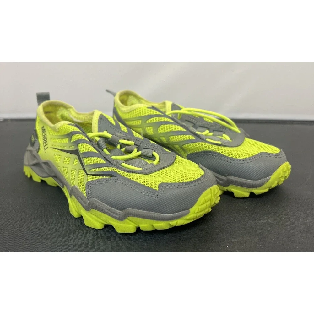 Kids Merrell Select Grid Hydro 11.5W Youth Grey & Lime Green FS Bnfts Charity